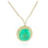 Image 1 : 18KT Yellow Gold GIA Certified 49.47 ctw Emerald and Diamond Necklace
