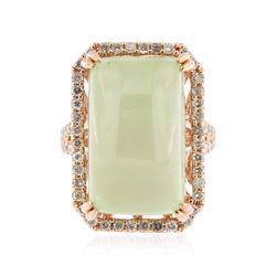 14KT Rose Gold 25.76 ctw Tourmaline and Diamond Ring