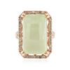 Image 1 : 14KT Rose Gold 25.76 ctw Tourmaline and Diamond Ring