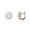 Image 2 : 14KT White Gold 0.90 ctw Diamond Earrings