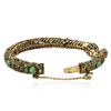 Image 3 : 10KT Yellow Gold 17.79 ctw Emerald Bangle Bracelet