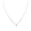 Image 2 : 14KT White Gold 0.25 ctw Diamond Solitaire Necklace