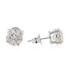 Image 2 : 14KT White Gold 2.87 ctw Diamond Stud Earrings