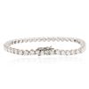 Image 2 : 18KT White Gold 7.06 ctw Diamond Tennis Bracelet