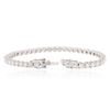 Image 3 : 18KT White Gold 7.06 ctw Diamond Tennis Bracelet