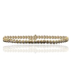 14KT Yellow Gold 1.10 ctw Diamond Bracelet
