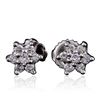 Image 1 : 14KT White Gold 0.60 ctw Diamond Earrings