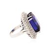 Image 3 : 14KT White Gold GIA Certified 43.23 ctw Tanzanite and Diamond Ring