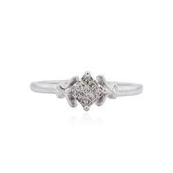 10KT White Gold 0.10 ctw Diamond Ring