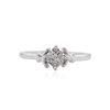 Image 1 : 10KT White Gold 0.10 ctw Diamond Ring