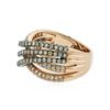 Image 2 : 14KT Two-Tone Gold 0.84cw Diamond Ring