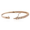 Image 3 : 14KT Rose Gold 1.59 ctw Diamond Bracelet