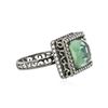 Image 2 : 18KT White Gold 3.00 ctw Tourmaline and Diamond Ring