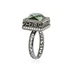 Image 3 : 18KT White Gold 3.00 ctw Tourmaline and Diamond Ring