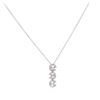Image 1 : 18KT White Gold 0.30 ctw Diamond Pendant With Chain