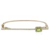 Image 1 : 14KT Yellow Gold 0.69 ctw Peridot and Diamond Bracelet