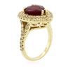 Image 3 : 14KT Yellow Gold 4.29 ctw Ruby and Diamond Ring