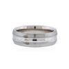 Image 1 : 14KT White Gold Band Ring