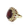 Image 2 : 14KT Yellow Gold 20.08 ctw Ruby and Diamond Ring