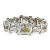 Image 1 : 14KT White Gold 12.50 ctw Diamond Bracelet