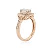 Image 3 : 14KT Rose Gold 1.09 ctw Fancy Green Diamond Ring