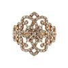 Image 1 : 14KT Rose Gold 1.10 ctw Diamond Ring