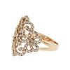 Image 2 : 14KT Rose Gold 1.10 ctw Diamond Ring
