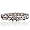 Image 2 : 14KT White Gold 1.07 ctw Diamond Bracelet