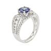 Image 3 : 18KT White Gold 1.60 ctw Tanzanite and Diamond Ring