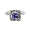 Image 1 : 14KT White Gold 2.43 ctw Tanzanite and Diamond Ring