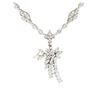 Image 2 : 14KT White Gold 3.82 ctw Diamond Necklace