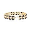 Image 3 : 14KT Yellow Gold 22.40 ctw Sapphire and Diamond Bracelet