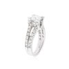 Image 3 : 14KT White Gold 1.75 ctw Diamond Ring