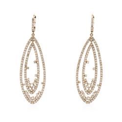 14KT Rose Gold 3.75 ctw Diamond Earrings