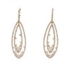 Image 1 : 14KT Rose Gold 3.75 ctw Diamond Earrings