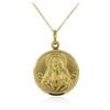 Image 2 : 18KT Yellow Gold Sacred Heart Pendant With Chain