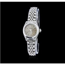 Ladies Rolex Stainless Steel Oyster Perpetual Wristwatch