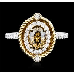 14KT Two-Tone Gold 1.07 ctw Diamond Ring