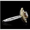Image 3 : 14KT Two-Tone Gold 1.07 ctw Diamond Ring