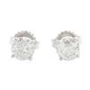 Image 1 : 14KT White Gold 1.35 ctw Diamond Stud Earrings