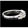 Image 2 : 14KT White Gold 1.38 ctw Diamond Ring