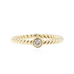 14KT Yellow Gold 0.09 ctw Diamond Ring