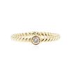 Image 1 : 14KT Yellow Gold 0.09 ctw Diamond Ring
