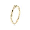 Image 3 : 14KT Yellow Gold 0.09 ctw Diamond Ring
