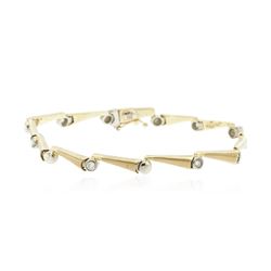 14KT Yellow Gold 0.20 ctw Diamond Bracelet