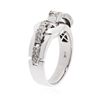 Image 3 : 14KT White Gold 0.20 ctw Diamond Ring