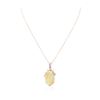 Image 1 : 14KT Rose Gold 10.36 ctw Opal and Diamond Pendant With Chain