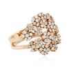Image 2 : 14KT Rose Gold 0.86 ctw Diamond Ring