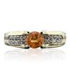 Image 1 : 14KT Yellow Gold 1.00 ctw Citrine and Diamond Ring