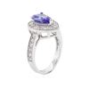 Image 3 : 14KT White Gold 1.63 ctw Tanzanite and Diamond Ring